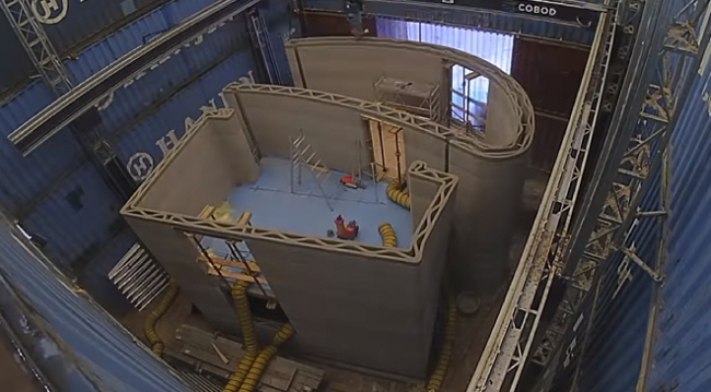 Belçika'da 3 boyutlu yazıcı 2 katlı ev inşa etti